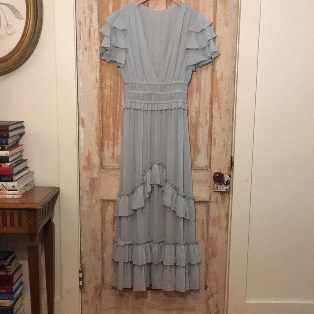 CLUB MANACO Mist Size 6 Georgette Gown